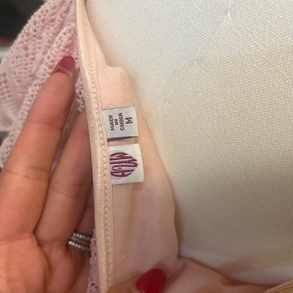 Shirt pink lace dress - Picture 5 of 5